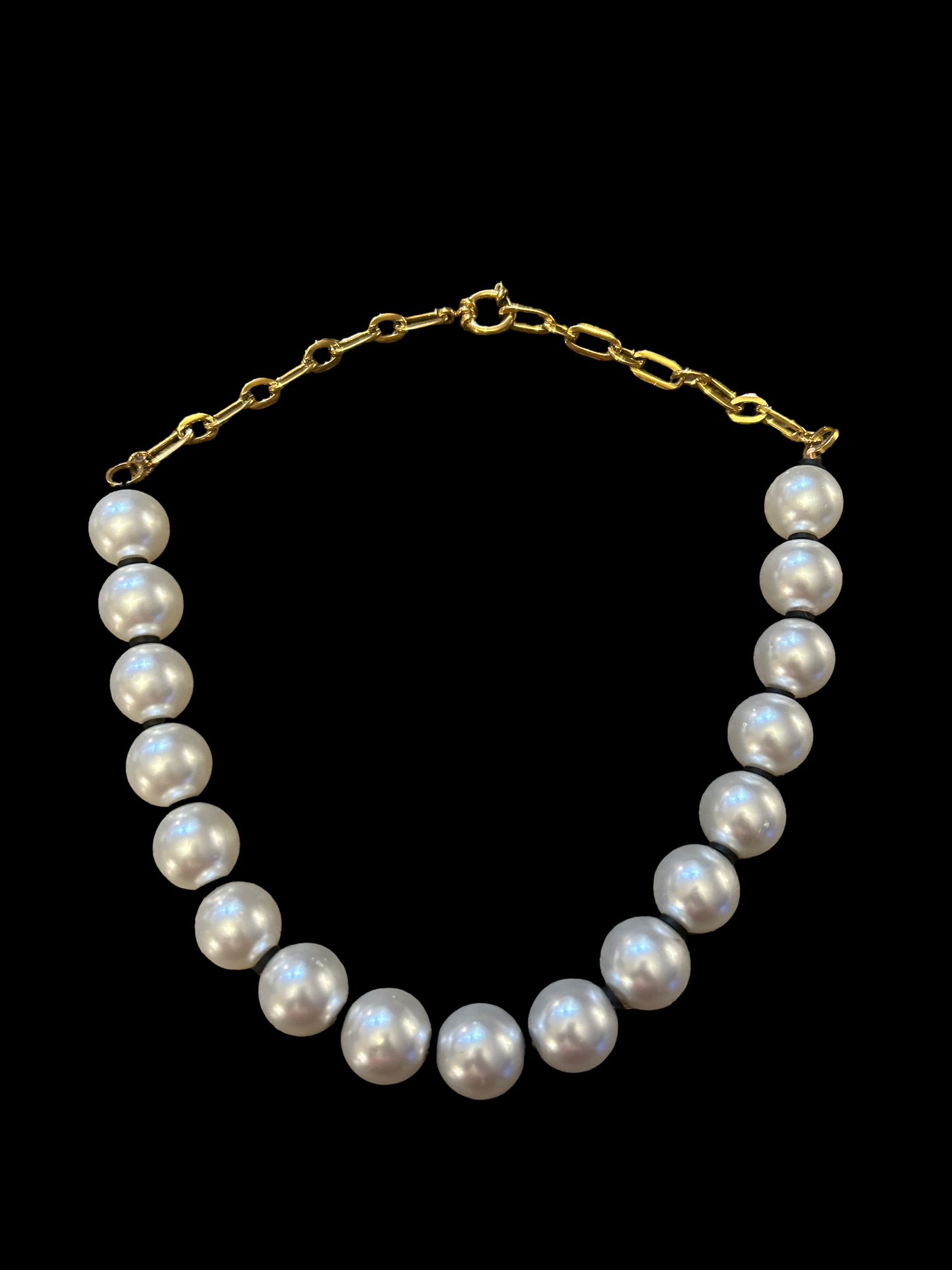 Parure perles en verre